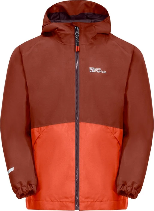 Jack Wolfskin Iceland 3in1 Funktionsjacke intense rust (Junior)