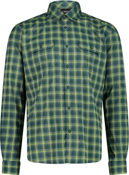 CMP Karomuster Hemd langarm alpine/acido (Herren)