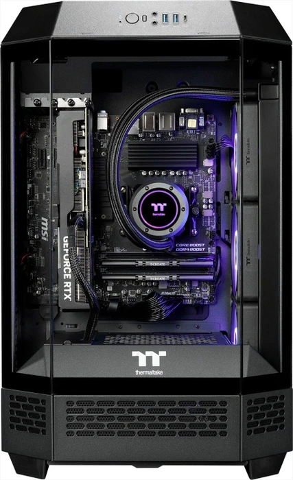 Thermaltake FTW Tower 300, Black, Ryzen 7 5700X3D, 32GB RAM, 1TB SSD, GeForce RTX 4070 SUPER
