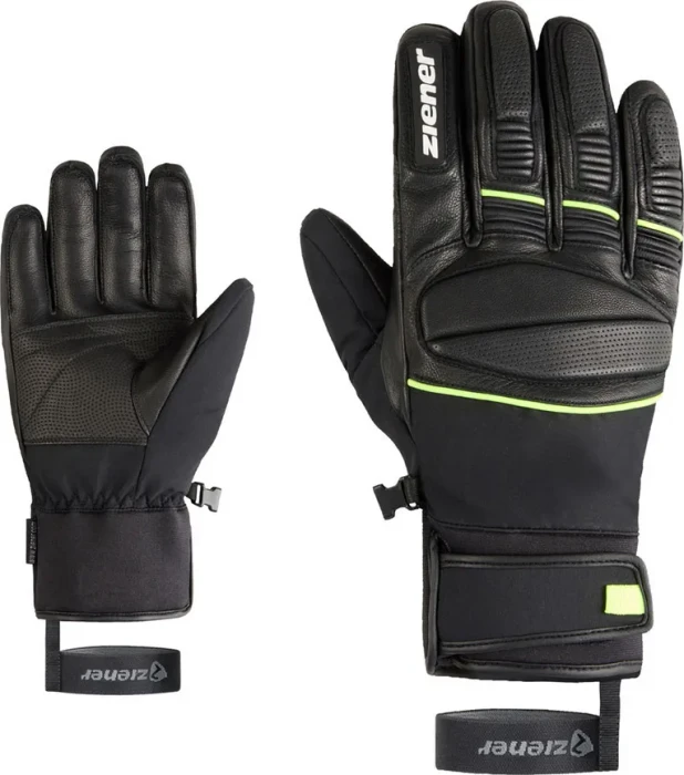 Ziener Gomin-Z AS Skihandschuhe black/lime