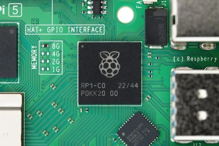 Raspberry Pi 5 Modell B, 1GB RAM