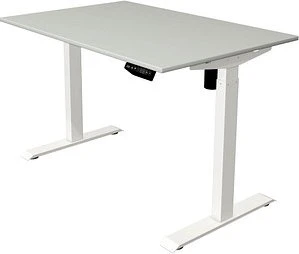 Kerkmann Move 1 elektrisch höhenverstellbarer Sitz-Steh-Schreibtisch 120x80cm grau/weiß