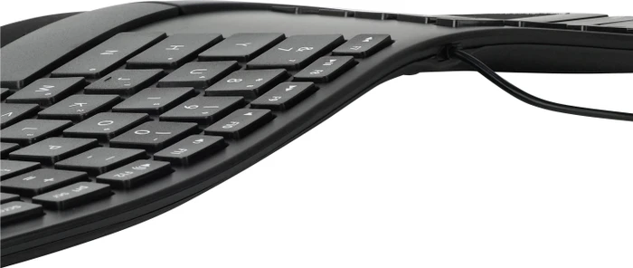Matias Sculpted Ergonomic Wired Keyboard for PC, schwarz, USB, DE