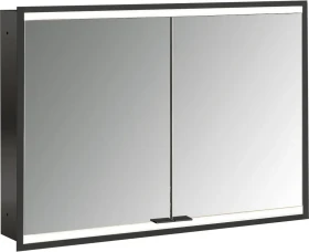 Emco Prime 2 Facelift LED-Lichtspiegelschrank 100cm mit 2 Türen, Unterputzmodell