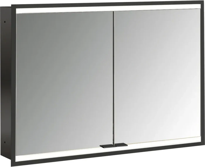 Emco Prime 2 Facelift LED-Lichtspiegelschrank 100cm mit 2 Türen, Unterputzmodell