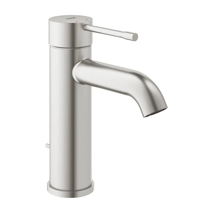 Grohe Essence Einhand-Waschbeckenarmatur 1/2" S-Size mit Ablauffernbedienung supersteel