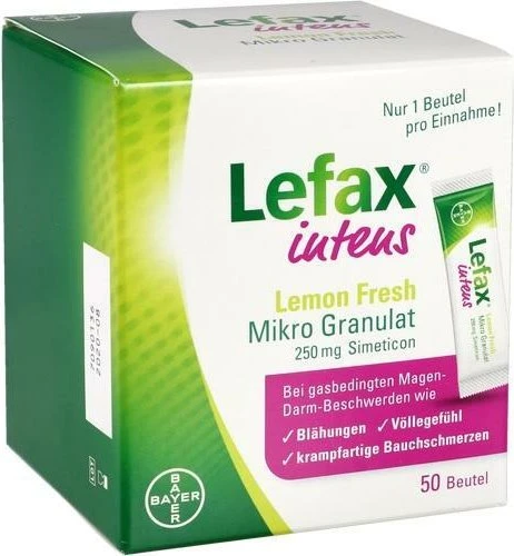 Bayer Lefax intens Lemon Fresh Mikro Granulat Beutel, 50 Stück