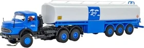 Viessmann - Spur H0 - CarMotion - MB Rundhauber 3-achs mit ARAL Tankauflieger