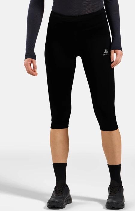 Odlo Essential Tights Laufhose 3/4 schwarz (Damen)
