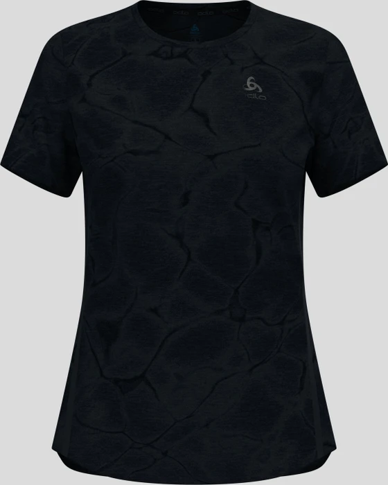 Odlo Zeroweight Engineered Chill-Tec Laufshirt kurzarm black melange (Damen)
