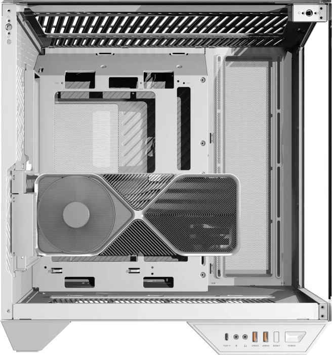 DarkFlash DY470 Ice White, inkl. Lüfter, Glasfenster