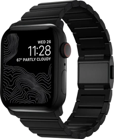 Nomad Strap Titanium V2 für Apple Watch 42mm/44mm/45mm/49mm schwarz