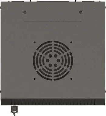Lanberg WF11 Series 10" Rack Wandschrank 4HE, hängend, Flatpack, Glastür, IP20, RAL 9004, 300mm tief