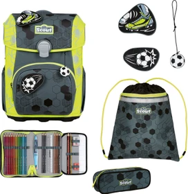 Scout Neo Exklusiv Superflash Extreme Soccer Star Schultaschen-Set, 4-tlg.