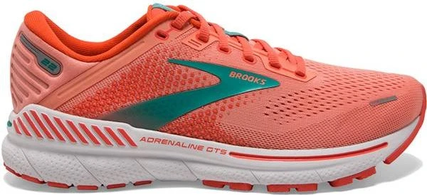 Brooks Adrenaline GTS 22 Medium coral/latigo bay/white (Damen)