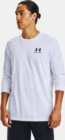 Under Armour Sportstyle Left Chest Funktionsshirt langarm weiß/schwarz (Herren)