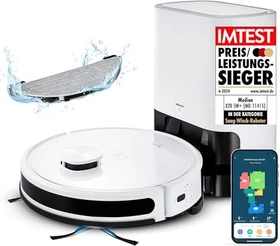Medion MD 11415 X20 SW+ Saug-/Wischroboter inkl. Absaugstation