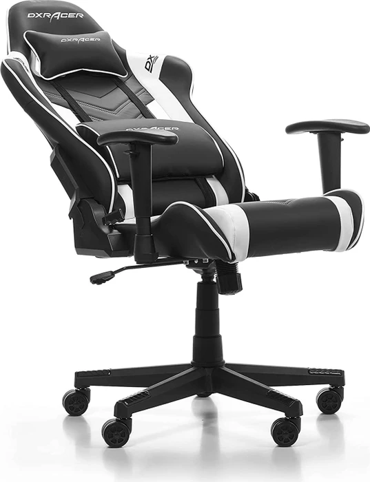 DXRacer Prince Series P132 Gamingstuhl, schwarz/weiß