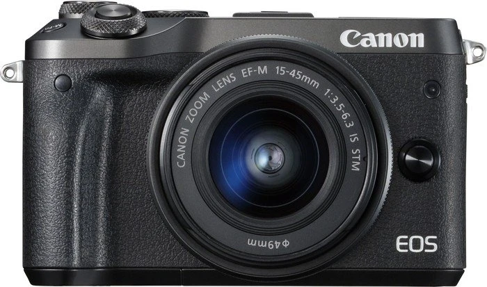Canon EOS M6 schwarz mit Objektiv EF-M 15-45mm 3.5-6.3 IS STM