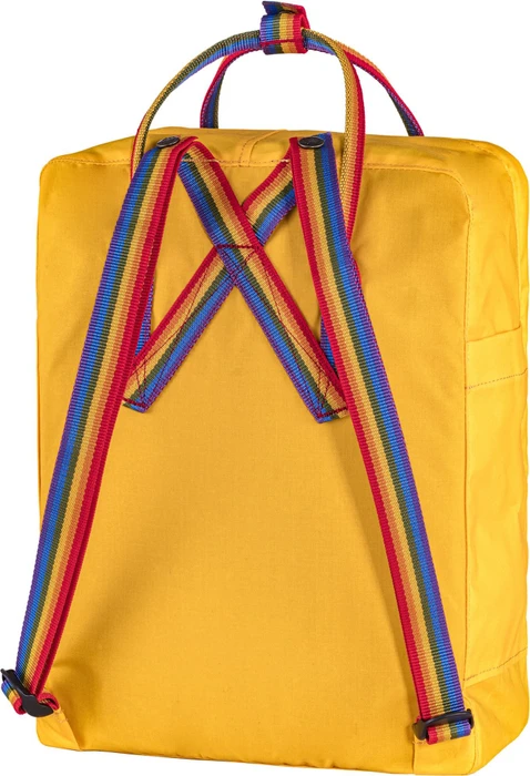 Fjällräven Kanken Rainbow warm yellow/rainbow pattern