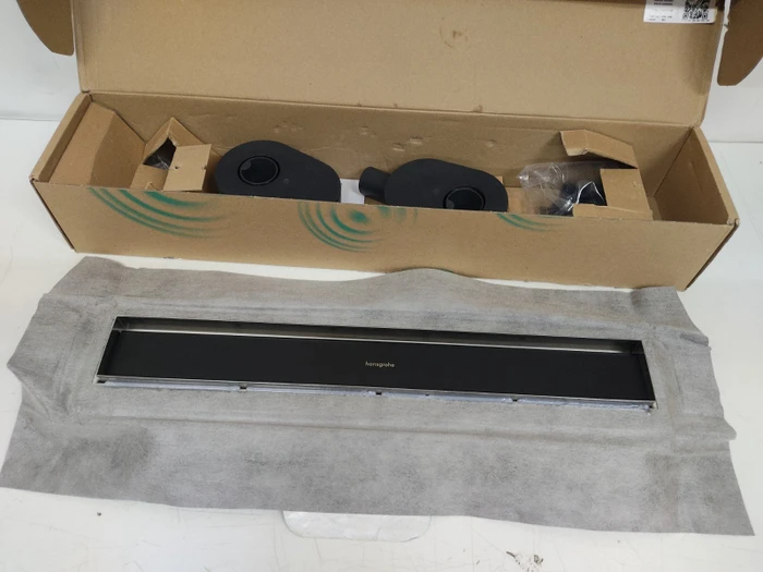 Hansgrohe RainDrain Go Duschrinne, Komplett-Set, schwarz matt