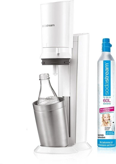 SodaStream Crystal 2.0 Trinkwassersprudler mit 1 Glaskaraffe weiß