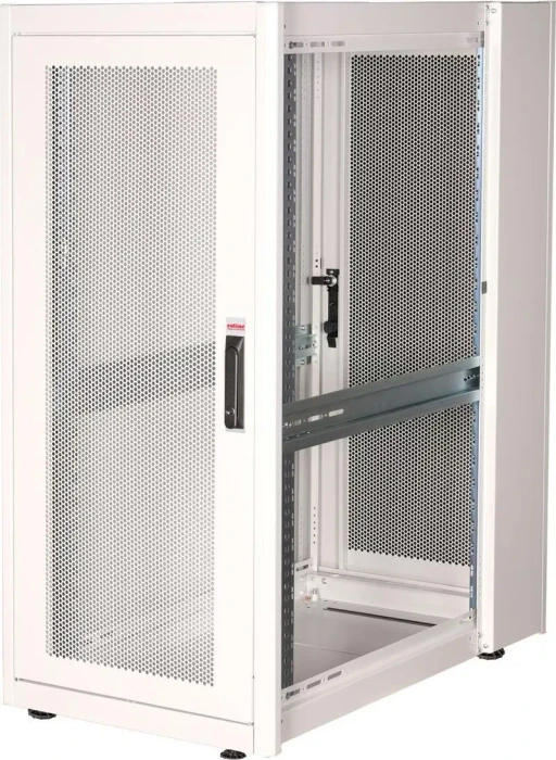 Roline / Secomp Basic 19" Netzwerkschrank 26HE, montiert, Glastür, IP20, RAL 7035, 1000mm tief