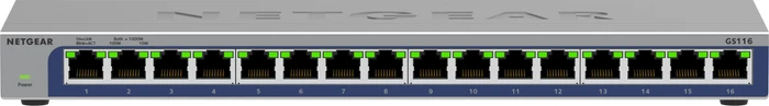 Netgear GS116 Desktop Gigabit Switch, 16x RJ-45