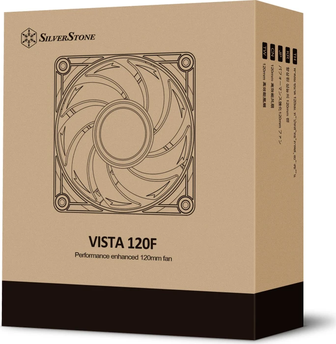 SilverStone Vista 120F schwarz, 120mm