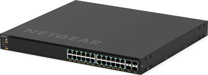 Netgear AVoIP M4350 Rackmount Gigabit Managed Switch, 24x RJ-45, 4x SFP+, 648W PoE+