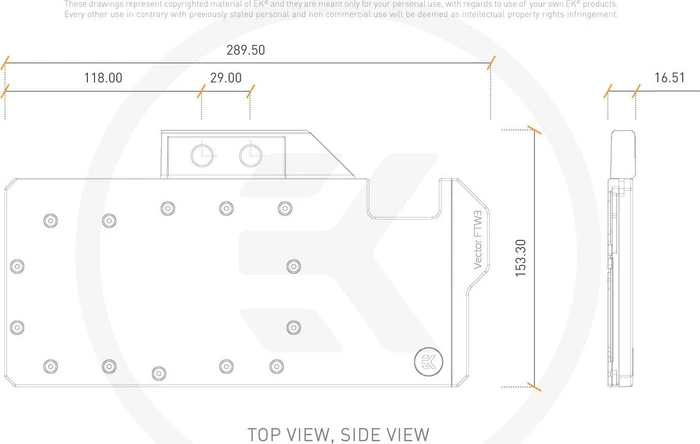 EK Water Blocks Quantum Line EK-Quantum Vector FTW3 RTX 2080 Ti RGB, Nickel, Acryl