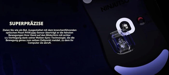 Ninjutso Sora V2 8K Superlight Wireless Gaming Mouse, weiß, USB