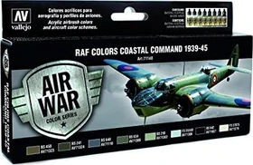 Vallejo Model Air Air War Color Series WWII RAF & FAA Coastal Command Farbset, 8-tlg.