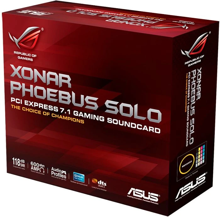 ASUS ROG Xonar Phoebus Solo, PCIe