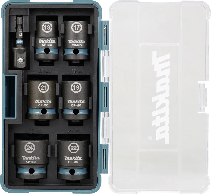 Makita Steckschlüsselsatz inkl. Werkzeugbox, 7-tlg.