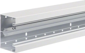 Hager Brüstungskanal-Unterteil frontrastend BRA 85x130mm aus Aluminium in verkehrsweiß