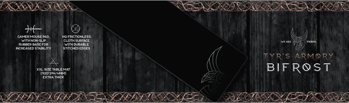 L33T-Gaming Bifrost XXL Gaming Mauspad, 920x294mm, schwarz/weiß