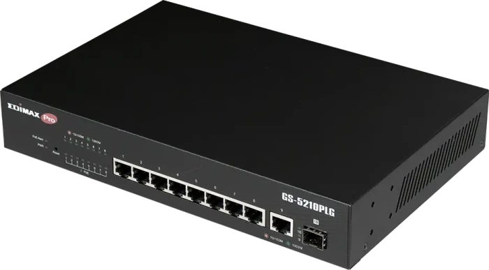 Edimax Pro GS-50 Desktop Gigabit Smart Switch, 9x RJ-45, 1x SFP, 100W PoE+