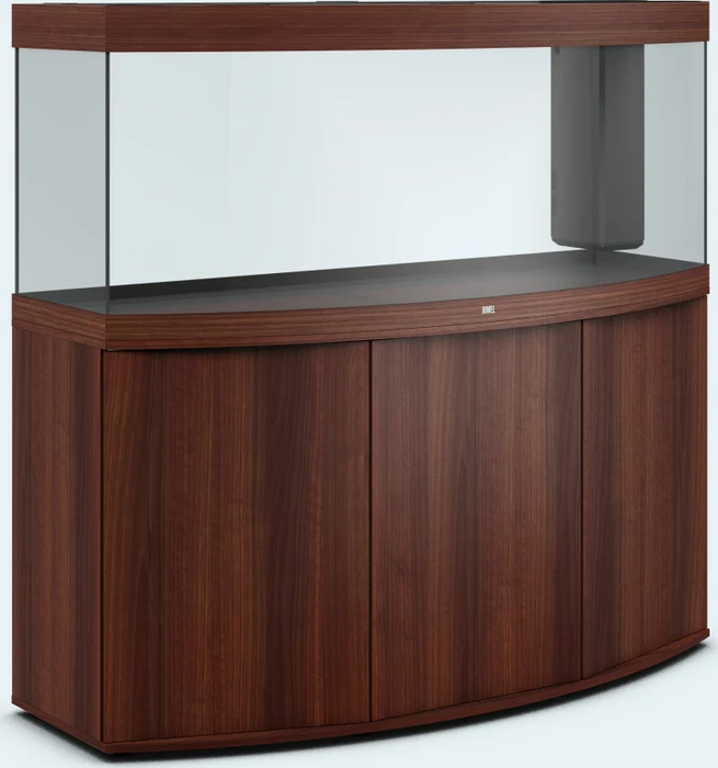 Juwel Vision 450 LED Aquarium-Set mit Unterschrank, dunkles Holz/dunkles Holz, 450l
