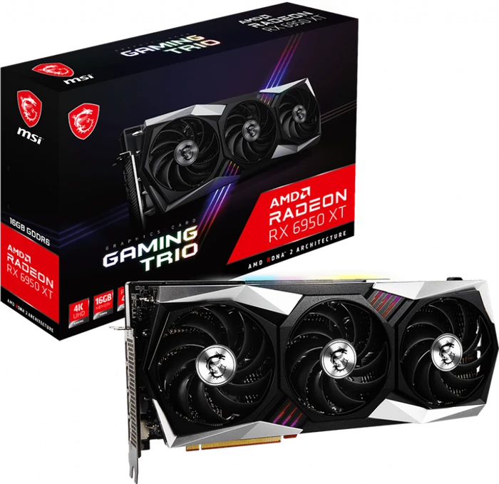 MSI Radeon RX 6950 XT Gaming Trio 16G, 16GB GDDR6, HDMI, 3x DP