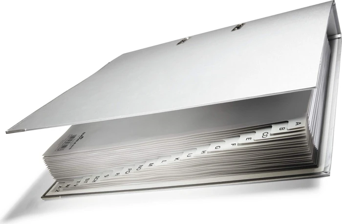 Durable Alphabetregister A4, grau, 20er Teilung
