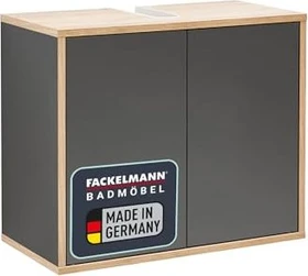 Fackelmann Finn Waschtisch-Unterschrank 60cm grau