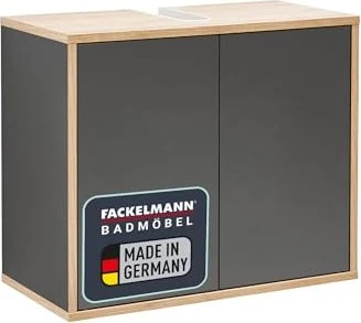 Fackelmann Finn Waschtisch-Unterschrank 60cm grau