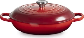 Le Creuset Gourmet-Profitopf Bräter aus Gusseisen rund 28cm 2.8l kirschrot