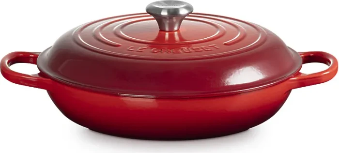 Le Creuset Gourmet-Profitopf Bräter aus Gusseisen rund 28cm 2.8l kirschrot
