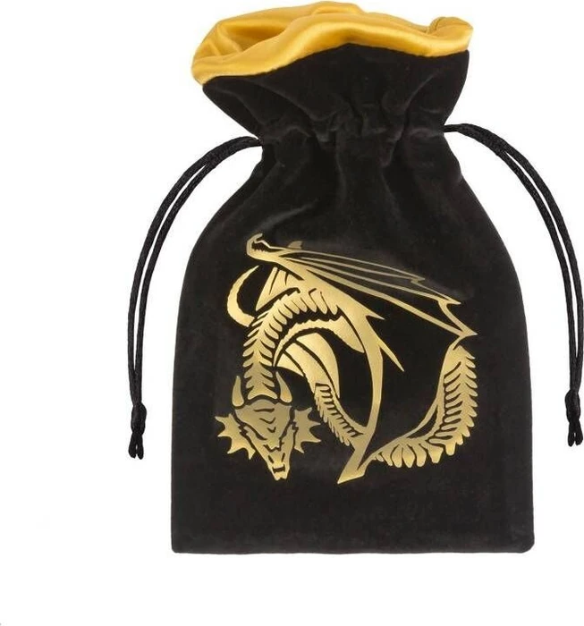 Q-Workshop Würfelbeutel Dragon black & golden