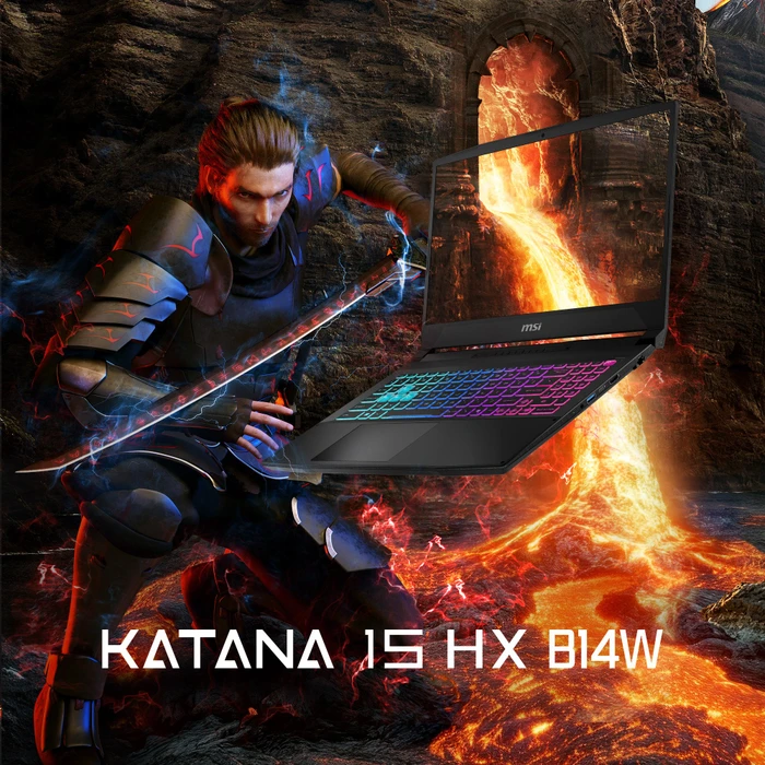 MSI Katana 15 HX B14WGK-638, Core Black, Core i7-14650HX, 16GB RAM, 1TB SSD, GeForce RTX 5070, DE