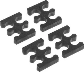 Alphacool Eiskamm X4 Kabelkamm 3mm, schwarz, 4er-Pack