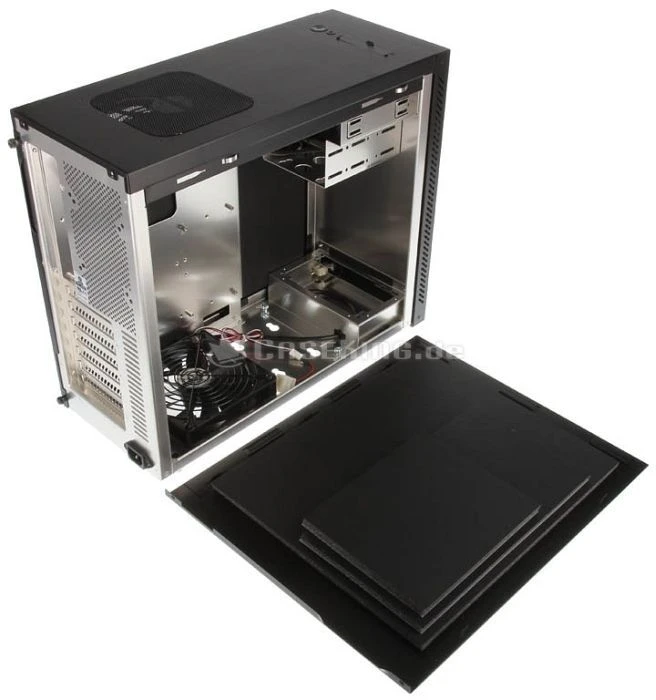 Lian Li PC-A55B schwarz, schallgedämmt