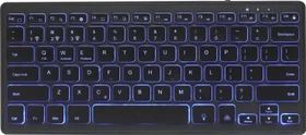 Gembird Kabellose Slimline RGB Tastatur schwarz, Bluetooth, DE (KB-BTRGB-01-DE)
